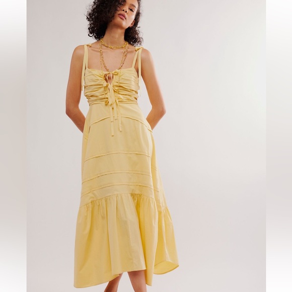 Free People Palma midi dress size XS! Worn once for a few hours, great condition - Picture 3 of 6